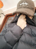 雪中飞秋冬新款羽绒服短款羽绒服女连帽时尚轻薄轻便羽绒服保暖 宝石黑|8086 S 160/88B 实拍图