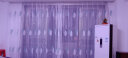 绣景 北欧现代ins纱帘成品 绣花中式欧式窗纱客厅 双生树蓝色 四爪钩款 宽3米*高2.6米 1片 实拍图