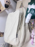 Colrtn Kwecr双肩包男士新潮帆布包大容量背包时尚休闲旅行包 CK米白升级版45*38*19（16英寸） 晒单实拍图