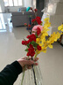 凉笙 ins小清新绢花假花仿真花 客厅玻璃花瓶装饰品摆件餐桌花艺套装花 1支粉色牡丹+小雨点花瓶 实拍图