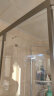 心海伽蓝（SHKL）淋浴房玻璃隔断极窄钻石型整体不锈钢浴室干湿分离玻璃门侧滑门2E 枪灰色900*1000高2米-定制30天 晒单实拍图