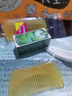 十里荷牛角篦子去头皮屑虱子梳防静电加密齿儿童梳子女包包梳便携小梳子 【A款】白角篦子+快乐宝贝梳 实拍图