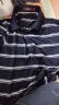 七匹狼短袖T恤男夏季翻领条纹PoloT恤衫打底衫男装A 101(藏青) 175/92A(XL) 晒单实拍图