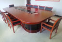 奈高油漆会议桌长桌贴实木木皮会议接待台大型会议桌4000*2000*760 晒单实拍图