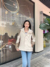 西域骆驼（VANCAMEL）冲锋衣男女加厚防风保暖登山服三合一可拆卸夹克外套连帽滑雪服 KY1818S卡其/土黄-女 M 实拍图