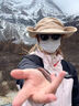 铂呐苓帽子男大帽檐牛仔渔夫帽女户外登山徒步遮太阳帽情侣款黄亦玫同款 户外渔夫帽-大帽檐【经典黑】 实拍图