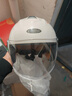 smart4u儿童头盔电动车电瓶车摩托卡通儿童安全头盔 防风保暖儿童盔KH2白 实拍图