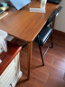 蔓斯菲尔（MSFE） 书桌书柜组合电脑桌台式写字桌家用办公桌子实木腿书桌椅组合 【升级款+单桌】120cm胡桃色 实拍图
