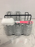 格娜斯（CRISTALGLASS） 日式冰川纹玻璃杯子家用客厅喝水杯待客绿茶杯套装水晶杯水具 透明高款6支+黑色杯架 实拍图