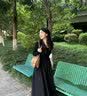 GARNUO赫本风黑色无袖连衣裙子女夏季新款春秋法式茶歇收腰背心吊带长裙 黑色 S 【80-100斤】 实拍图