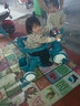 喜来图儿童三轮车1-6岁婴幼儿推车脚踏车小孩童车宝宝手推车轻便遛娃车 墨绿+音乐灯光+推把+ 护栏 实拍图