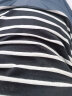 俞兆林女装韩版宽松条纹上衣学生休闲百搭短袖T恤 YWTD192182 黑色 XL 实拍图