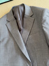 渊捷 （上门量体）（量身定做）手工量身定做男西服套装定制休闲羊毛西装订做结婚礼服商务工作服 浅灰色 支持免费修改 实拍图