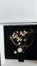 AJIDOU阿吉豆山茶花系列双层叠戴花卉珍珠项链女唯美气质颈链送女友礼物 晒单实拍图