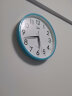 康巴丝（COMPAS）挂钟 创意简约钟表客厅石英钟表挂墙卧室时钟 c2855 蓝色 实拍图