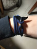 QMXD手链男潮欧美鲸鱼尾手工编织手绳活扣可调节情侣手链闺蜜手链礼物 蓝色 实拍图