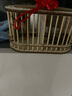茨格曼 蝈蝈笼子蛐蛐笼 蟋蟀笼 天然木制手工竹编鸣虫透气带门便携手提# 椭圆左右双笼 实拍图