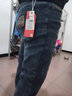 杰门森牛仔裤男秋冬季修身弹力小脚裤子男加绒百搭学生紧身休闲长裤子男 TOP-K52蓝灰色 31 实拍图