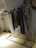 唐傲服装店展示架落地式组合衣服架子金色女装店货架铁艺挂衣架陈列架 长150 宽40 高160 官方标配 实拍图