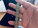 玉菲雅真和田玉手链男玉手链女复古桶珠老型珠单圈珠晴水绿玉器手串 青白色老型珠手链 实拍图