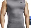 安德玛（Under Armour）UA夏季HeatGear男子训练运动背心1361522 碳灰色090 建议拍小一码 L 建议拍小一码 实拍图