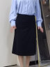 初申半身裙女高腰褶皱设计感开叉气质职业通勤一步裙S136B2751 晒单实拍图