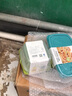茶花（CHAHUA）塑料冰箱保鲜盒家用冷冻水果蔬菜专用收纳盒食品级冰箱收纳盒 绿色3个装-780ML正方形 实拍图