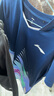 李宁（LI-NING）羽毛球服男女短袖速干比赛套装上衣裤子两件套 深航舰蓝 L  实拍图
