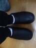 范米尼头层牛皮棉拖鞋秋冬真皮拖鞋加厚防泼水家居家用室内男女老人防滑 652【黑色】显瘦版.头层牛皮鞋面 41-42 码【28】内长26厘米 实拍图