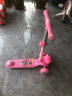 迪士尼（Disney）儿童滑板车1至10岁女童滑滑车宽轮闪光踏板车可折叠 晒单实拍图