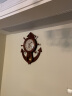 枫叶（MapleLeaf） 欧式船舵创意实木挂钟家用摇摆简约艺术石英钟客厅现代装饰时钟 7038大号板栗色-日本机芯 实拍图