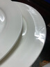 MLCRIYG牛排餐盘子陶瓷白陶瓷圆形西餐盘子家用菜盘碟子西餐餐具 10英寸(平盘) 实拍图