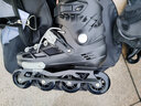 斯威（SWAY）轮滑鞋成人男女溜冰鞋休闲平花专业滑轮鞋大学生初学者滑冰旱冰鞋 黑【一体支架+安全护具+包】 35 日常鞋码(35-37) 实拍图