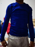 迪卡侬（DECATHLON）儿童紧身衣保暖训练服儿童运动透气速干衣秋长袖内衣KIL 紧身衣-【深蓝色】- 针织款 130 （7-8岁 123-130） 实拍图