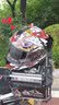 坦克（Tanked Racing）摩托车头盔T127全盔国潮安全帽3C机车双镜片电动车防风男女 黑色醒狮【透明镜片+镀银镜片+头套+尾翼】 XXXL（适合头围60-61cm） 实拍图