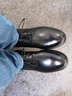 金利来（Goldlion）男靴秋冬皮鞋男加绒男鞋正装皮靴防滑花纹保暖短靴男士皮鞋 黑色 41 实拍图