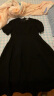 朗姿法式高腰显瘦气质高级感裙子女2024年春季新款通勤针织连衣裙 夜幕黑色 2XL 晒单实拍图