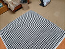 钟爱一生雪尼尔沙发垫套装四季沙发罩套巾全盖防滑千鸟格坐垫组合贵妃通用 千鸟格 黑白格 70cm*70cm 单片 实拍图