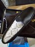 沙驰（SATCHI）男鞋 高档鹿皮男士皮鞋舒适商务休闲鞋皮鞋男 402322258Z 黑色 40 实拍图