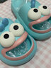 贞喜气拖鞋女外穿2025新款EVA时尚高级感卡通凉拖鞋居家浴室洗澡沙滩鞋 丑萌鱼拖鞋女湖蓝 36-37码 实拍图