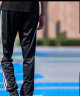 阿迪达斯 （adidas）运动裤男春季休闲收口卫裤直筒裤抽绳棉质长裤 黑白束脚裤 L  晒单实拍图