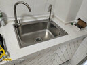 卓浴卫浴水槽单槽304不锈钢厨房洗菜盆洗碗池洗菜池 【304】尊享版60*45水槽套装配角阀 实拍图