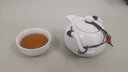 页川百世（YeChuan Best）旅行功夫整套茶具车载户外便携快客杯陶瓷茶具商务送礼佳品 月白一壶二杯【泡沫包装】 实拍图