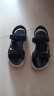 特步（XTEP）儿童童鞋男童夏季迷彩透气沙滩鞋 黑 34码 实拍图