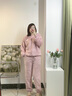 从心珊瑚绒睡衣女冬季加厚加绒保暖大码女士睡衣法兰绒长袖家居服套装 A 84111 M 高150-160重90-110斤 实拍图