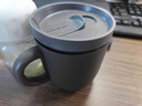 安知鱼（ANZZYU） 不锈钢保温水杯带盖礼品保温杯男士女士情侣款办公室家用茶杯55度猫舌降温咖啡杯 咖啡黑 实拍图
