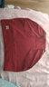 猫人内裤女纯棉高腰石墨烯抗菌裆收腹提臀大码女士三角裤头 组合一 枣红+枣红+枣红+枣红 4条 2XL 建议146-170斤 实拍图