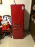 金松（JINSONG）133升彩色复古冰箱家用厨房双门静音节能保鲜冷藏冷冻小型电冰箱BCD-133R 米萨红 晒单实拍图