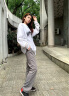 Foss Phil裤子男士春夏季宽松垂感休闲长裤印花运动阔腿直筒裤FPK19深灰XL 实拍图