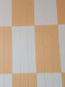 隽威 3D立体木纹墙贴幼儿园教室客厅卧室墙纸自粘墙围墙裙防水贴纸 加厚纯色木纹板白色  10片装 每片70CM*70CM 10片约4.9平 实拍图